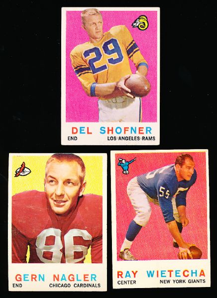 1959 Topps Fb- 14 Diff.