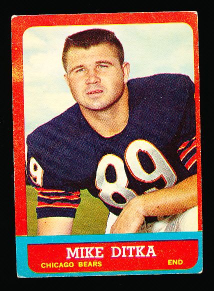 1963 Topps Fb- #62 Mike Ditka, Bears
