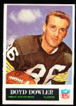 1965 Philly Fb- # 74 Boyd Dowler, Packers- 9 Cards