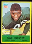 1967 Philly Fb- #80 Dave Robinson, Packers RC- 5 Cards
