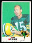 1969 Topps Fb- #215 Bart Starr, Packers- 4 Cards