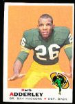 1969 Topps Fb- #255 Herb Adderley, Packers- 9 Cards