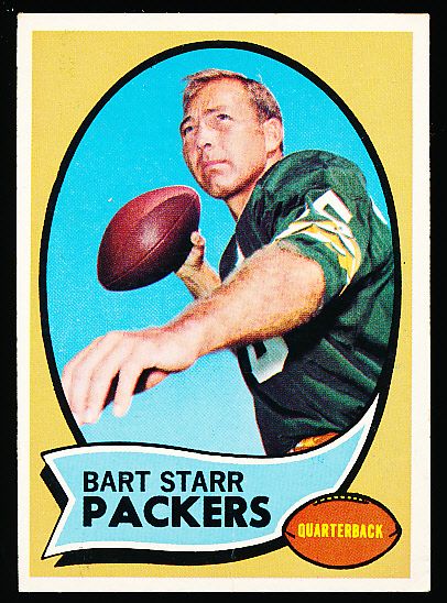 1970 Topps Fb- #30 Bart Starr, Packers- 5 Cards