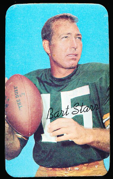 1970 Topps Fb Supers- #3 Bart Starr, Packers- 2 Cards
