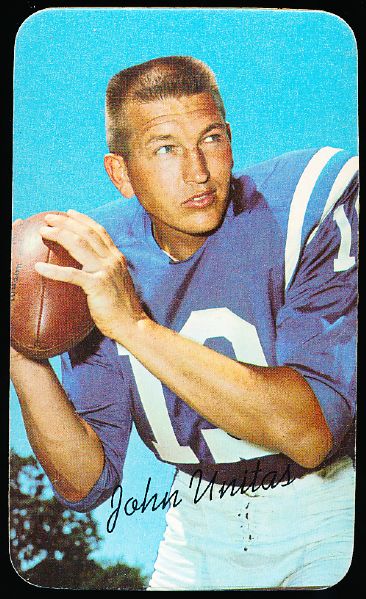 1970 Topps Fb Supers- #15 John Unitas, Colts
