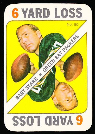 1971 Topps Fb Game- #60 Bart Starr, Packers- 5 Cards