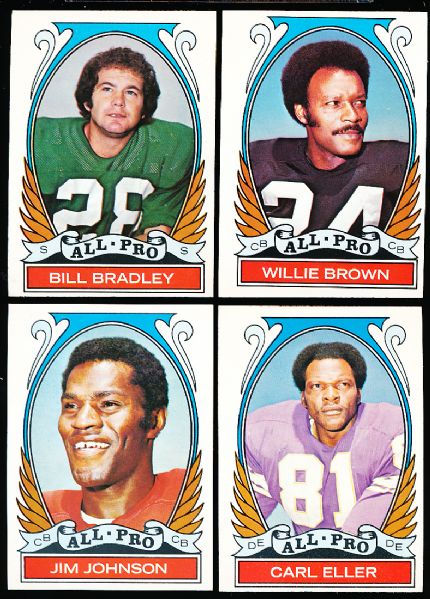 1972 Topps Fb- 4 Diff. Hi#’s