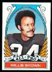 1972 Topps Fb- #285 Willie Brown, Raiders All Pro- 2 Cards