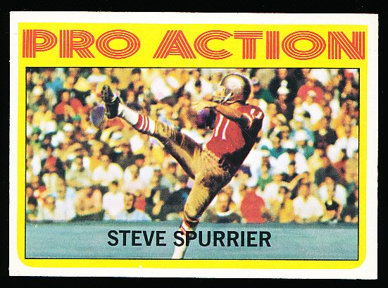 1972 Topps Fb- #338 Steve Spurrier Pro Action- Hi#