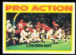 1972 Topps Fb- # 340 Len Dawson Pro Action- Hi#