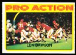 1972 Topps Fb- #340 Len Dawson Pro Action- Hi#- 2 Cards