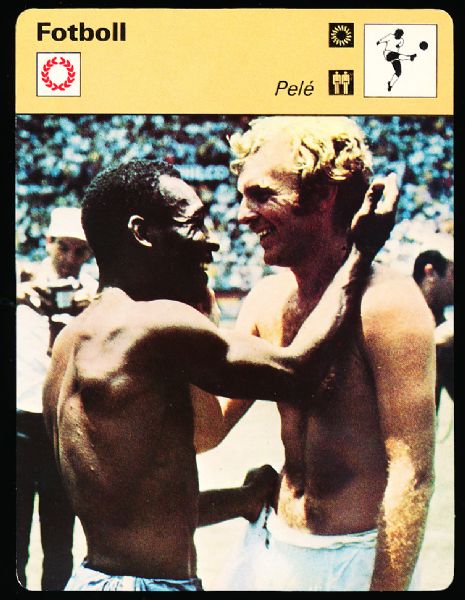 1977 -82 Sweden Sportscaster Cards- Fotboll(Soccer)- 3 Cards- All with Pele! 