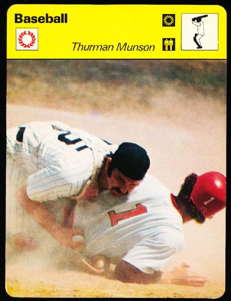1978 North American Sportscaster- Baseball- #20-05 Thurman Munson- 3 Cards