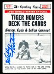 1969 Topps Bsbl. #163 Tiger Homers Deck the Cards- Autographed by Willie Horton