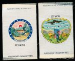 1910 Piedmont Cigarettes “State Seal Silks”- 6 Diff.