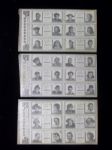 1947 Hollywood Starstamps- 3 Diff. Sheets of 6 Stamps