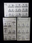 1947 Hollywood Starstamps- 3 Diff. Sheets of 9 Stamps
