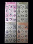 1947 Hollywood Starstamps- 4 Diff. Sheets of 12 Stamps