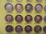 1976 American Bicentennial “Presidents and First Ladies” Commemorative Medallion Set of 39 with Frame