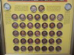 1976 American Bicentennial “Presidents and First Ladies” Commemorative Medallion Set of 39 with Frame