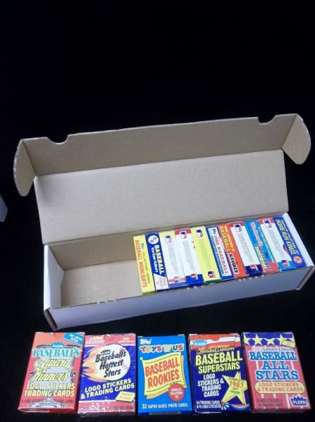 1985-’87 Baseball Small Factory Boxed Sets- 16 Diff. Sets