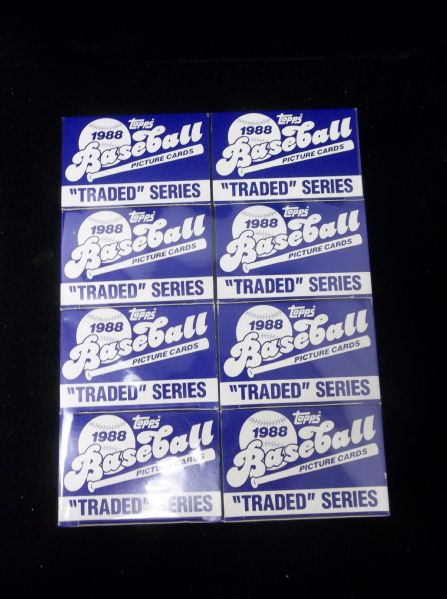 1988 Topps Traded Baseball Factory Sets of 132- 8 Sets