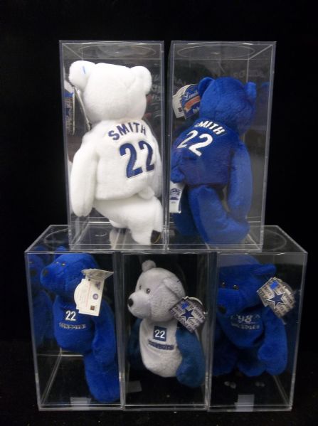1998-99 Limited Treasures Ftbl. 8” Sportsbears- 5 Asst. Emmitt Smith