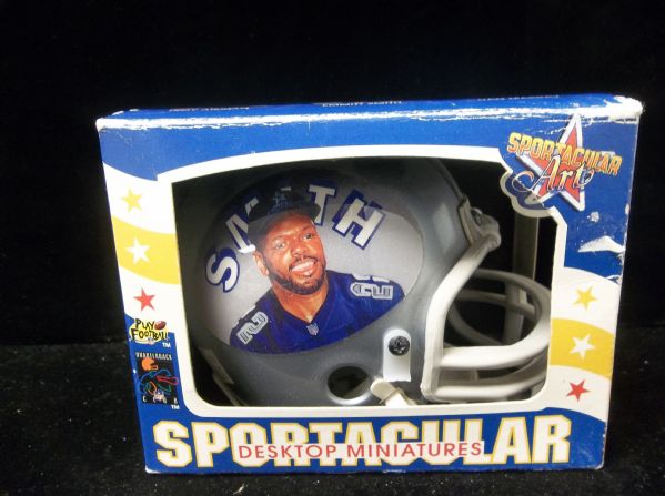 1990’s Sportacular Art Ftbl. Emmitt Smith Illustrated Mini-Helmet