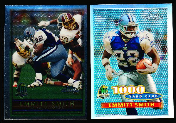 1996 Topps Chrome Ftbl. Emmitt Smith- 4 Diff. Cards