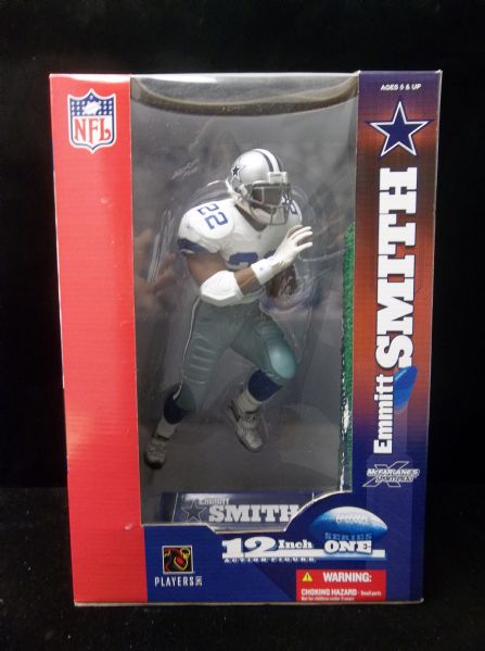 2003 McFarlane Sportspicks Ftbl. 12” Series 1 Emmitt Smith Figure in Original Packaging