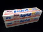 1991 Topps Baseball Factory Sealed Hobby Sets of 792- 2 Sets
