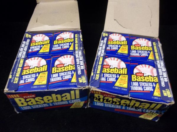 1988 Fleer Baseball- 2 Unopened Wax Boxes