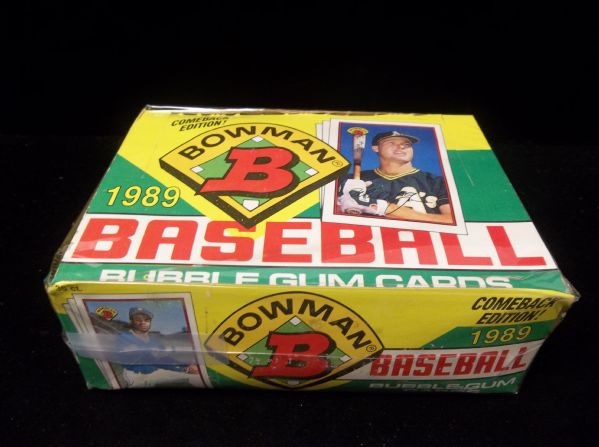1989 Bowman Baseball- 1 Unopened Wax Box