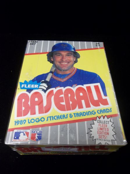 1989 Fleer Baseball- 1 Unopened Wax Box