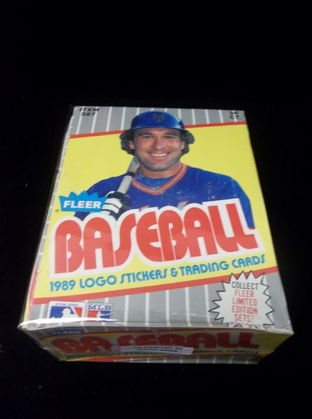 1989 Fleer Baseball- 1 Unopened Wax Box