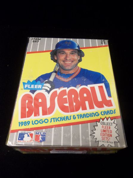 1989 Fleer Baseball- 1 Unopened Wax Box
