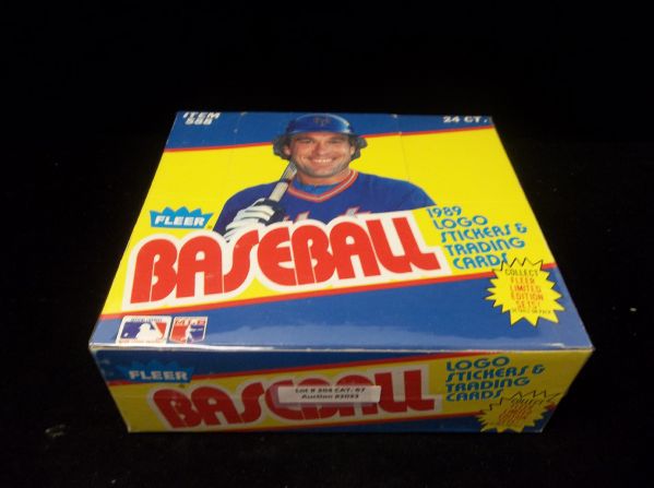1989 Fleer Baseball- 1 Unopened Cello Box