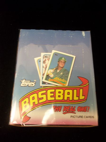 1989 Topps Baseball- 1 Unopened Rack-Pack Box