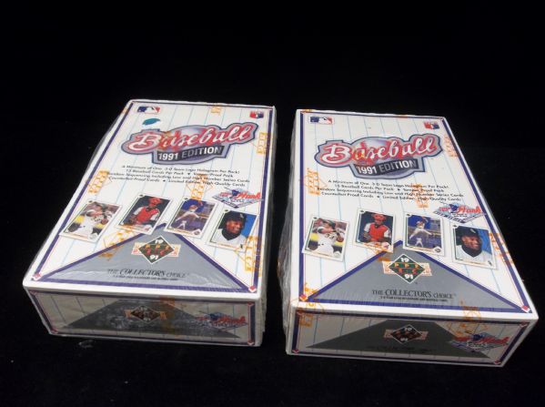 1991 Upper Deck Baseball- High Series- 2 Unopened Wax Boxes
