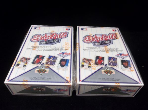 1991 Upper Deck Baseball- High Series- 2 Unopened Wax Boxes