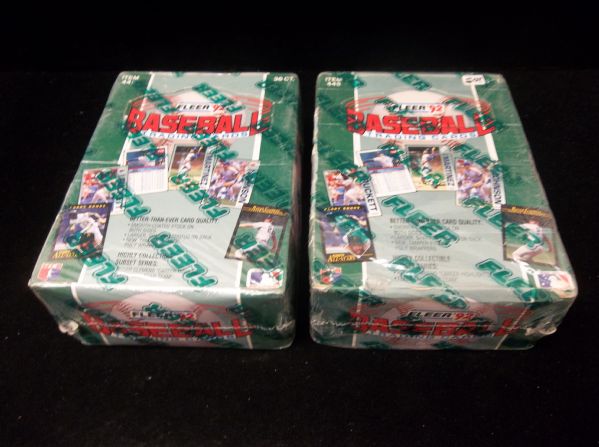 1992 Fleer Baseball- 2 Unopened Wax Boxes