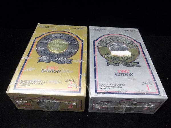 1992 Leaf Baseball- 1 Unopened Wax Box From Both Series