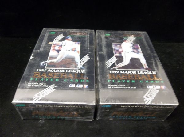 1992 Pinnacle Baseball- Series #2- 2 Unopened Wax Boxes