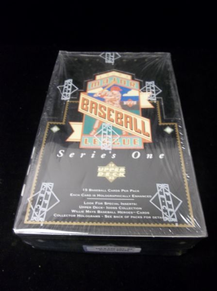 1993 Upper Deck Baseball- Series #1- 1 Unopened Wax Box