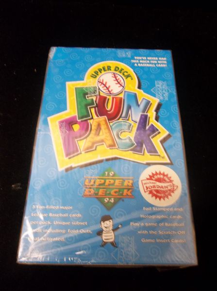 1994 Upper Deck Fun Pack Baseball- 1 Unopened Wax Box