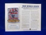 Willabee & Ward 1928 World Series N.Y. Yankees vs. St. Louis Cardinals