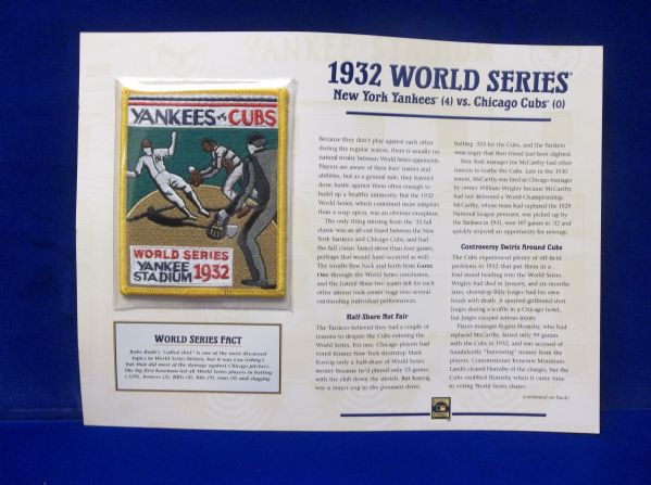 Willabee & Ward 1932 World Series N.Y. Yankees vs. Chicago Cubs