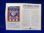 Willabee & Ward 1939 World Series N.Y. Yankees vs. Cincinnati Reds Patch