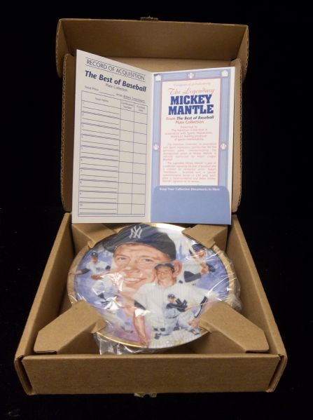 1993 Sports Impressions Hamilton Collection- Mickey Mantle Collector Plate