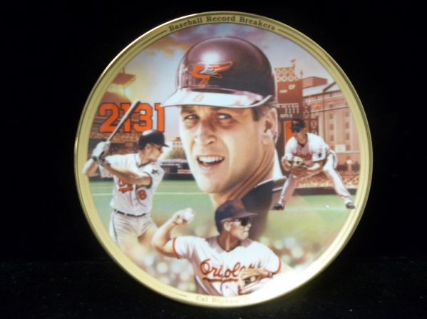1995 Bradford Exchange Collectors Plate- Cal Ripken 2131- 8-1/2” Plate